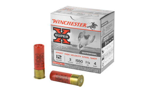 Ammunition Winchester Ammunition Xpert HI Velocity Steel 12Gauge WIN XPERT HV STL 12GA 3" #4 25/250 • Model: Xpert HI-Velocity Steel